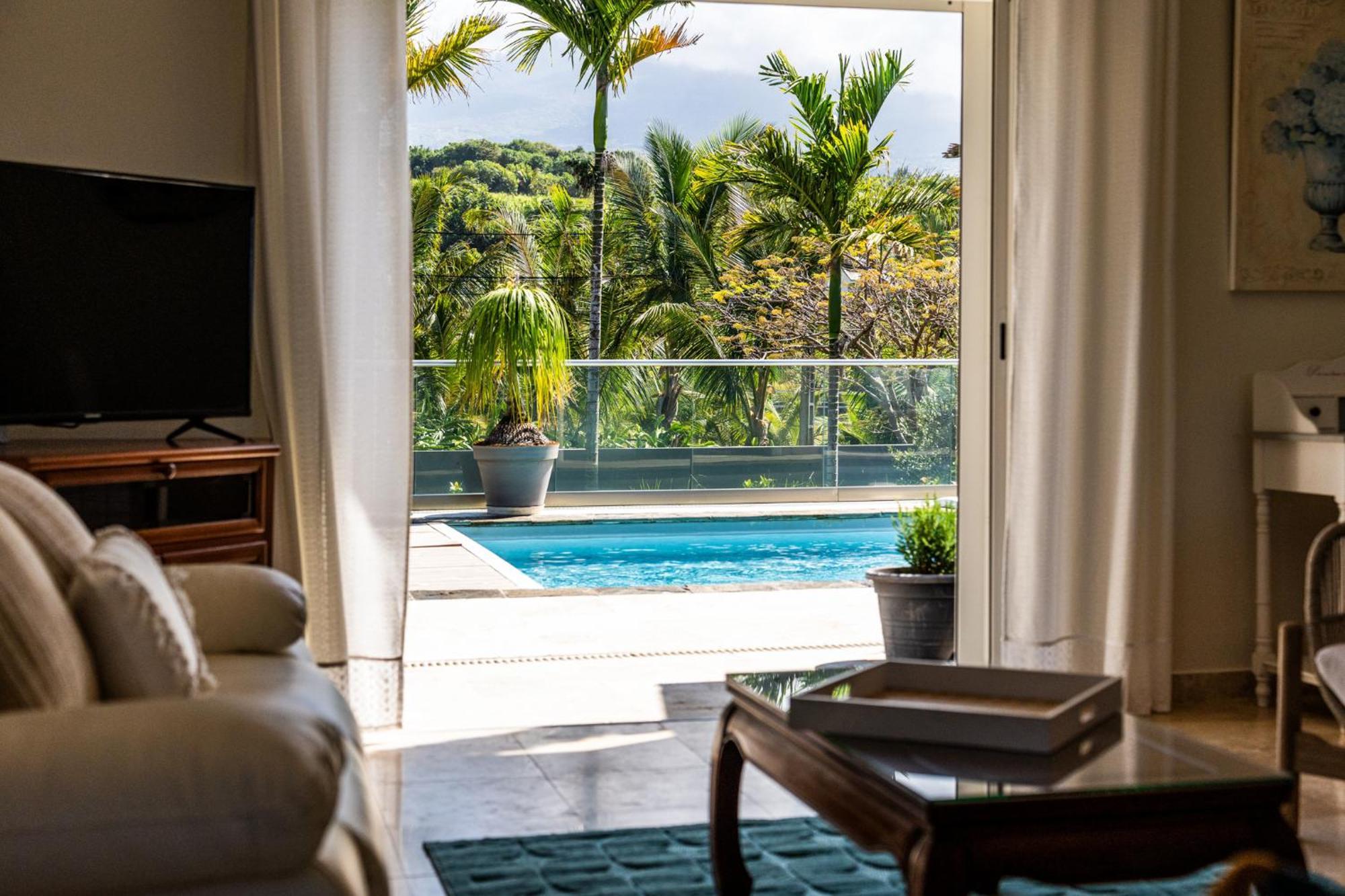 Villa Avec Piscine Vue Mer Et Montagne, En Pleine Nature Saint-Joseph Eksteriør bilde